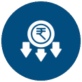Reduced Overlap Costs Icon